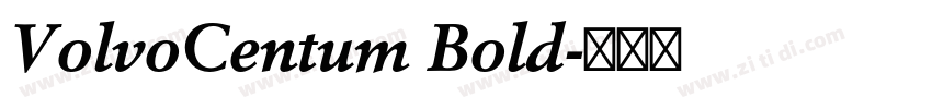 VolvoCentum Bold字体转换